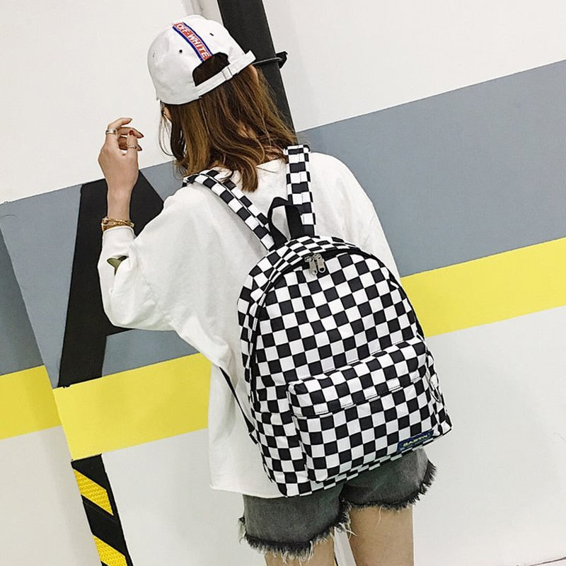 Chess Print Backpack