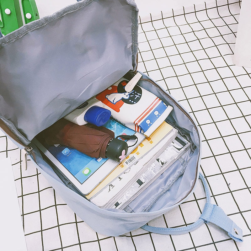 Waterproof Canvas Unisex Harajuku Backpack