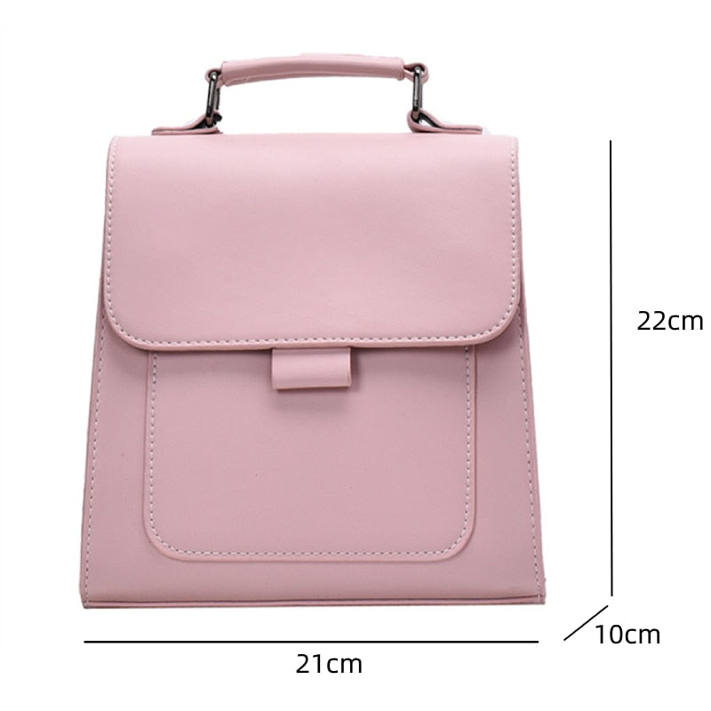 Small PU Leather Backpack for Women