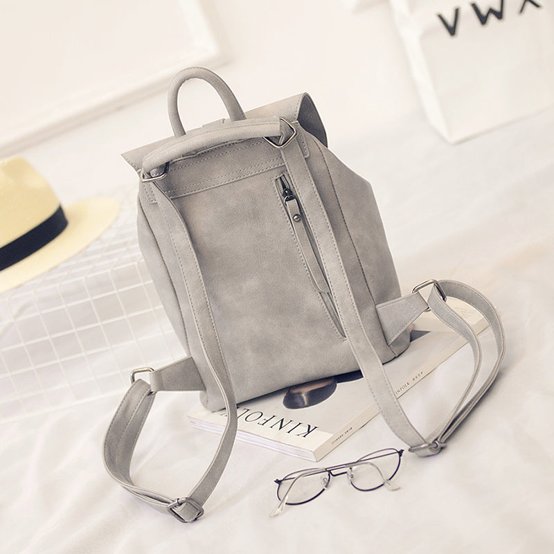 Vintage Solid Backpack