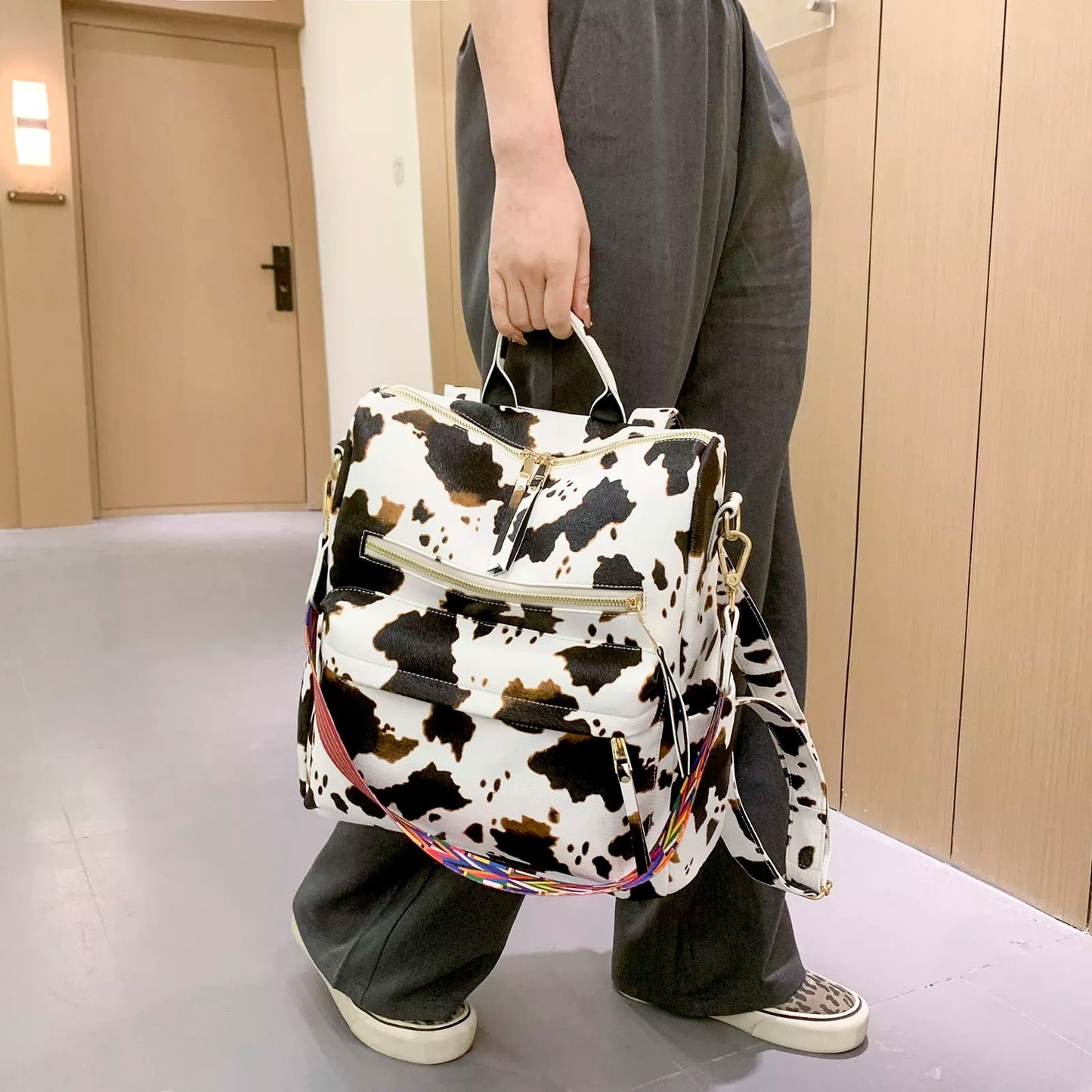 Large Capacity Retro Backpack