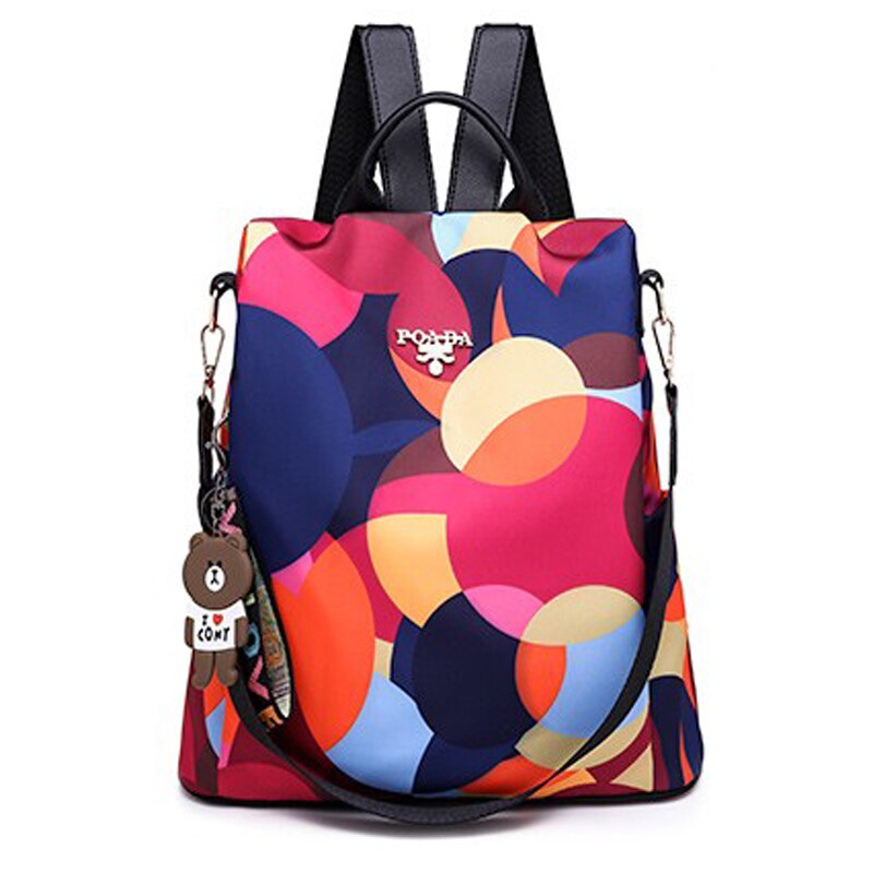 Colorful Capacious Oxford Cloth Backpack