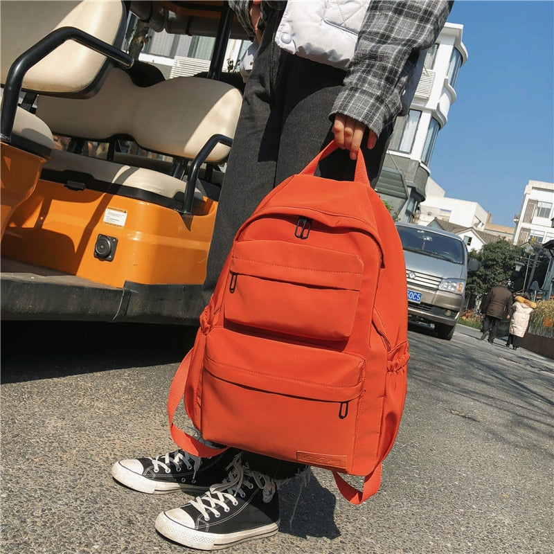 Candy Color Waterproof Travel Backpack