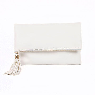 Fashion Convenient Tasseled Clutch Bag with Chain