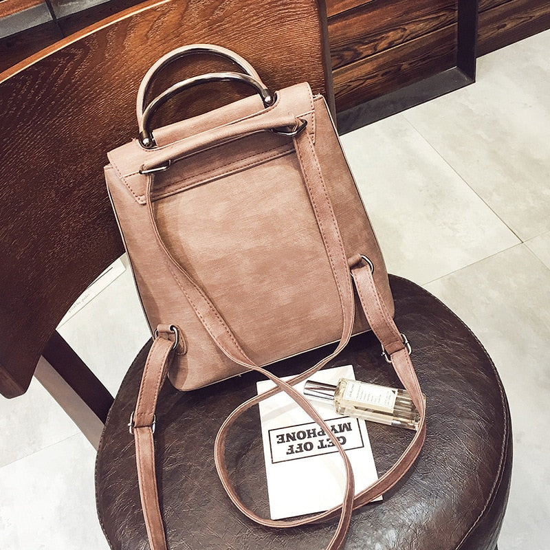 Marble Eco-Leather Backpack
