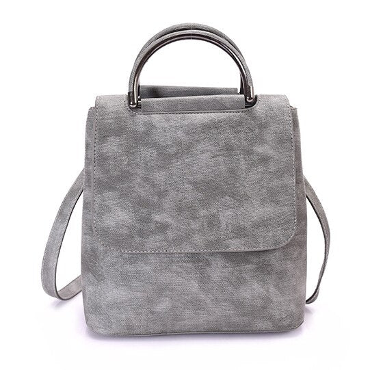 Marble Eco-Leather Backpack