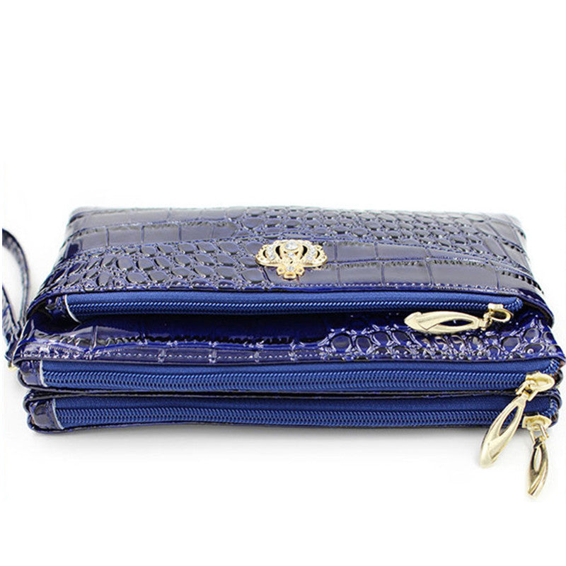 Exquisite Small Patent Leather Clutch Bag