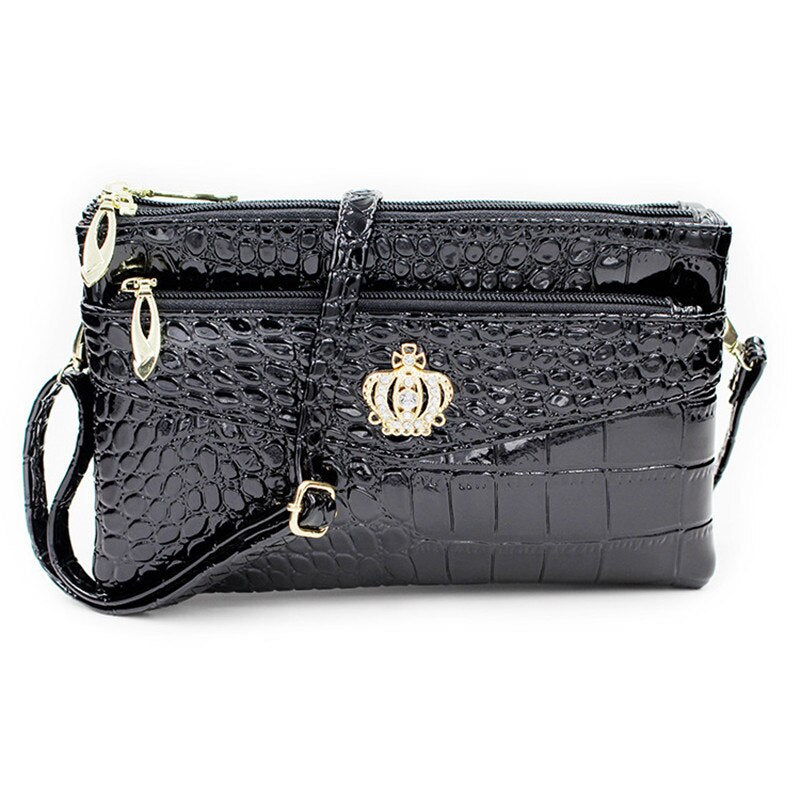 Exquisite Small Patent Leather Clutch Bag