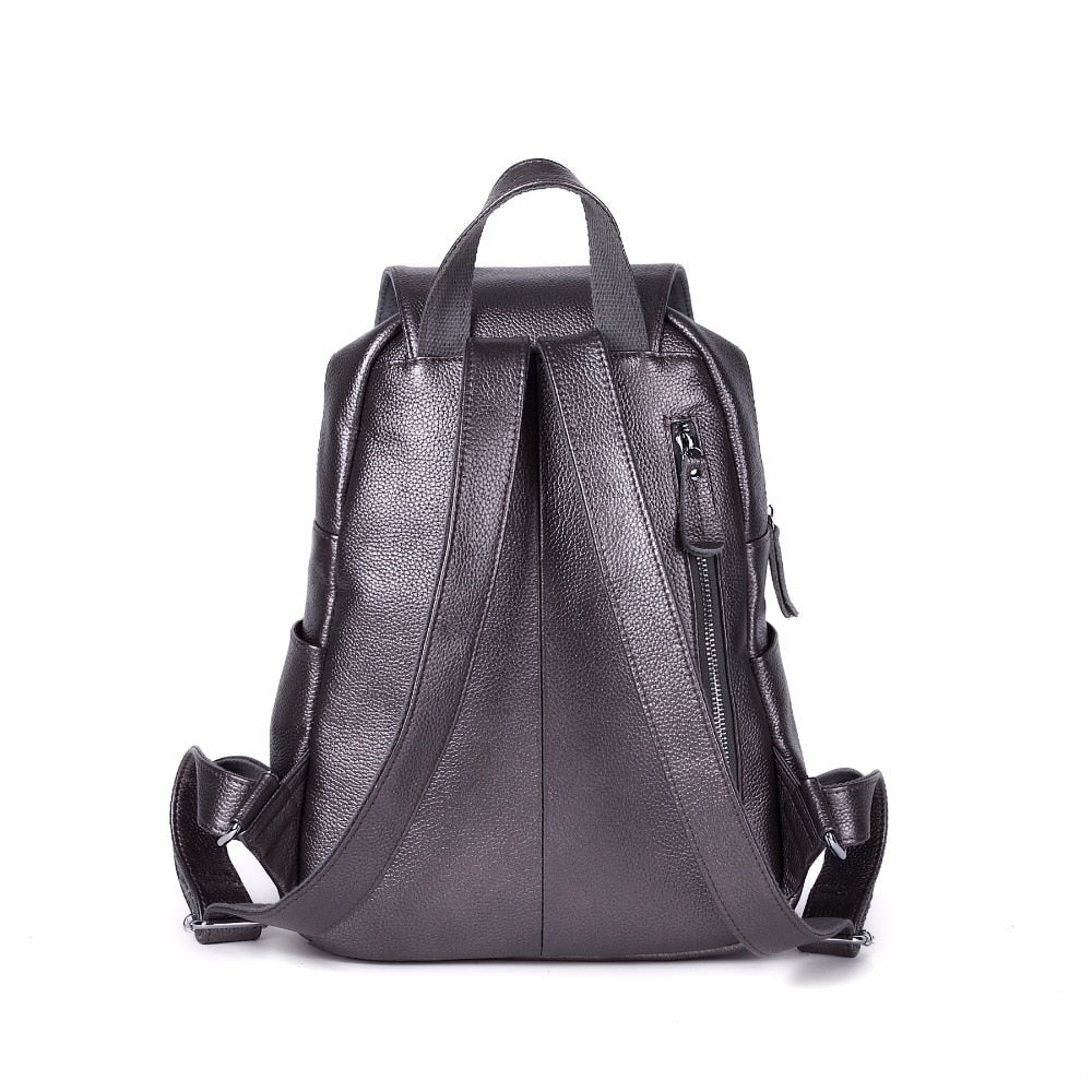 Casual Colorful Genuine Leather Backpack