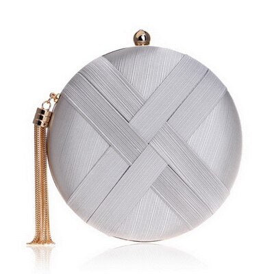 Metal Tassel Clutch Bag