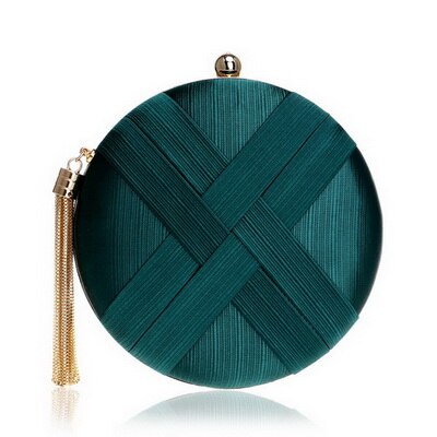 Metal Tassel Clutch Bag
