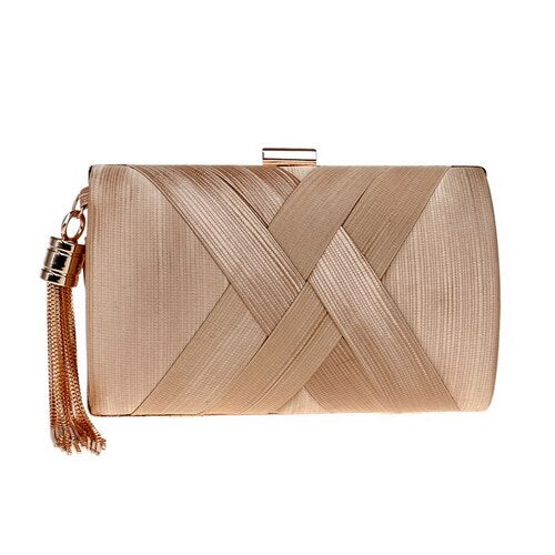 Metal Tassel Clutch Bag