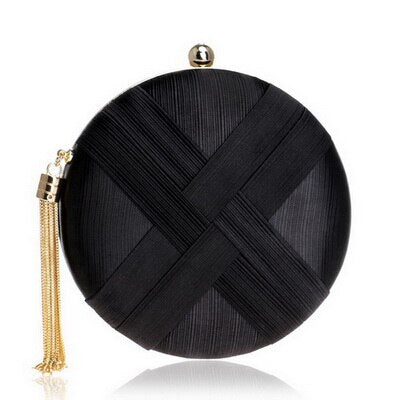 Metal Tassel Clutch Bag