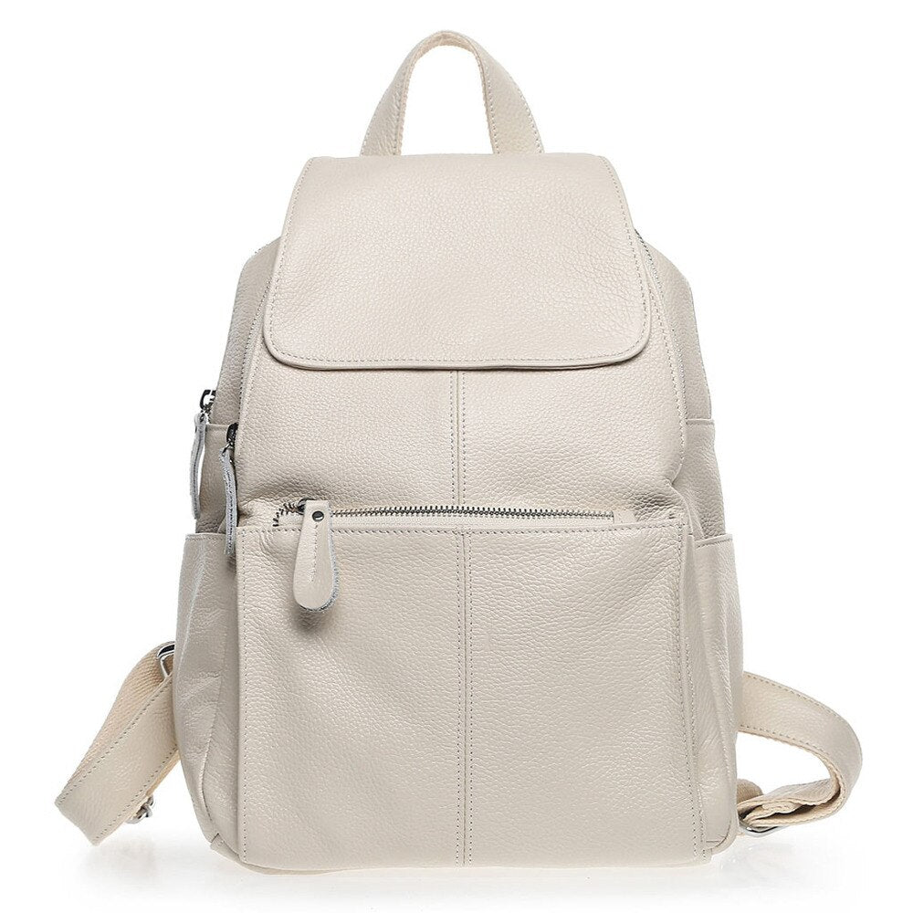 Casual Colorful Genuine Leather Backpack