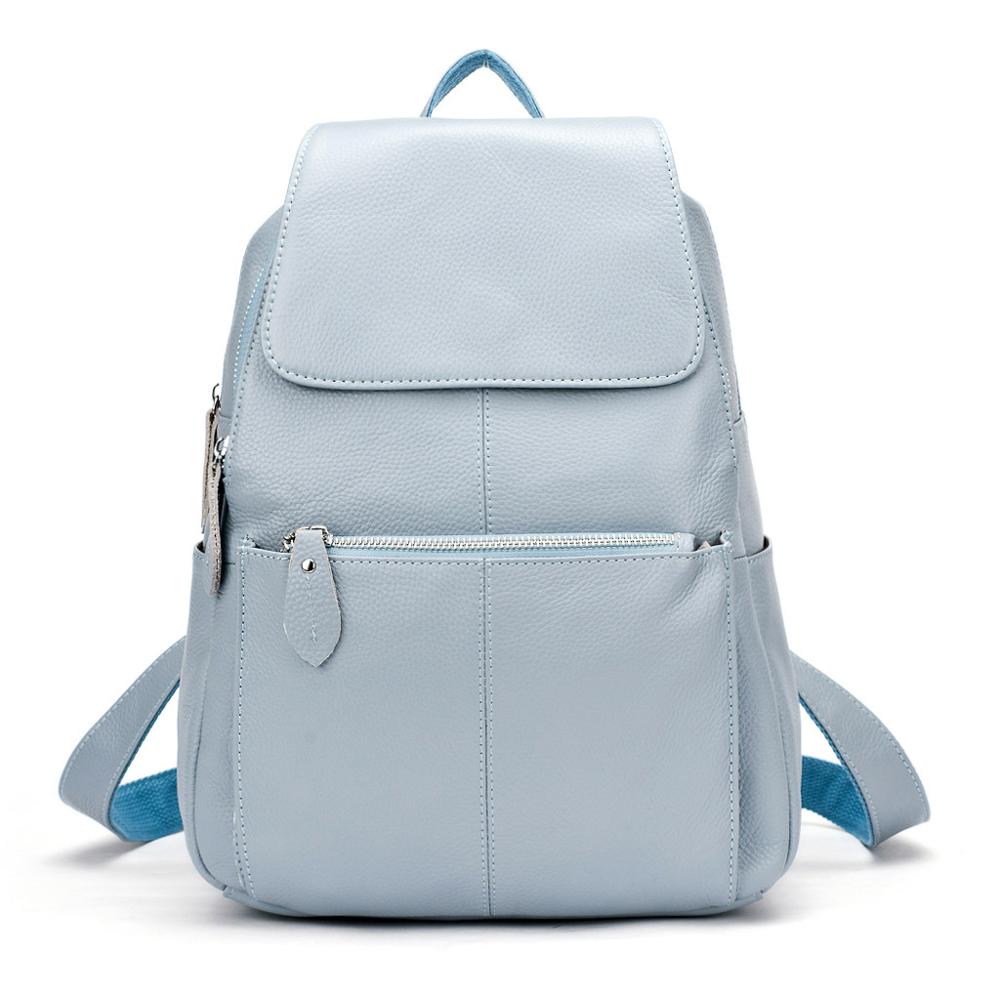 Casual Colorful Genuine Leather Backpack