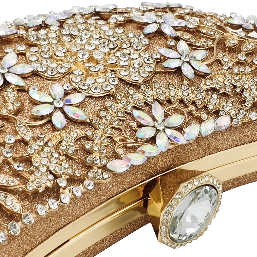 Luxury Crystals Decorated Handbag