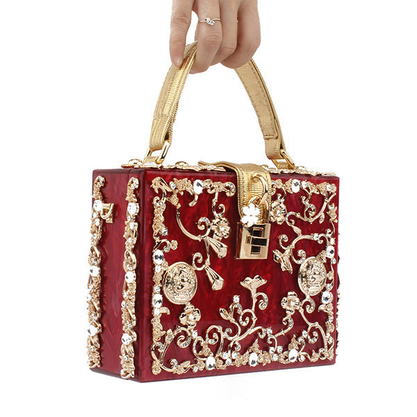 Luxury Floral Patterned Handbag