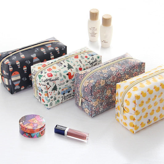 Cartoon Printed Travel Toiletry Bag
