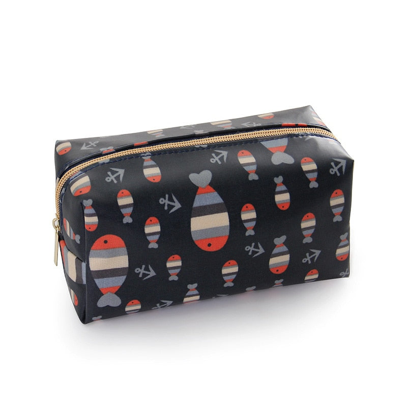 Cartoon Printed Travel Toiletry Bag