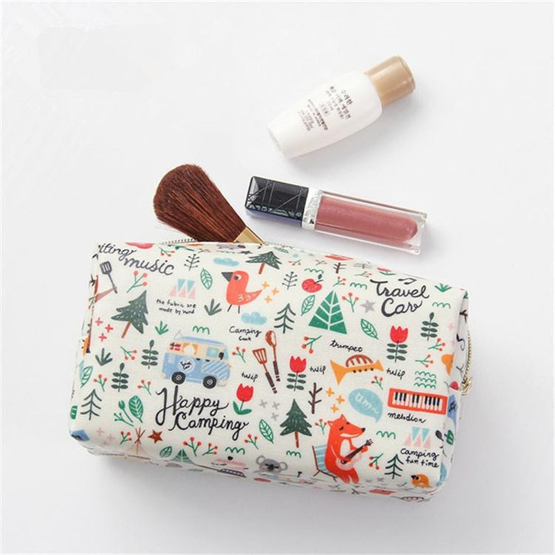 Cartoon Printed Travel Toiletry Bag