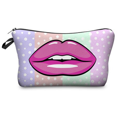 Fashion 3D Printed Cosmetic Bags