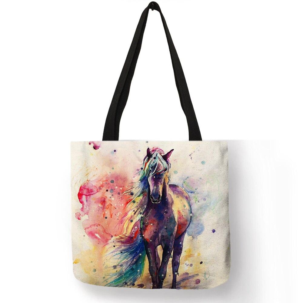 Watercolor Horse Tote Bag