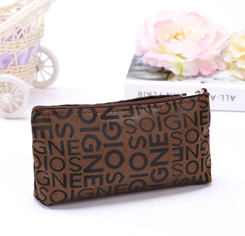 Fashion Letter Design Cosmetic Bags