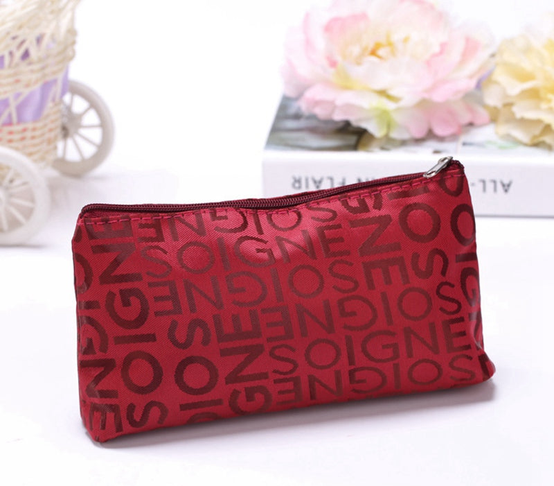 Fashion Letter Design Cosmetic Bags