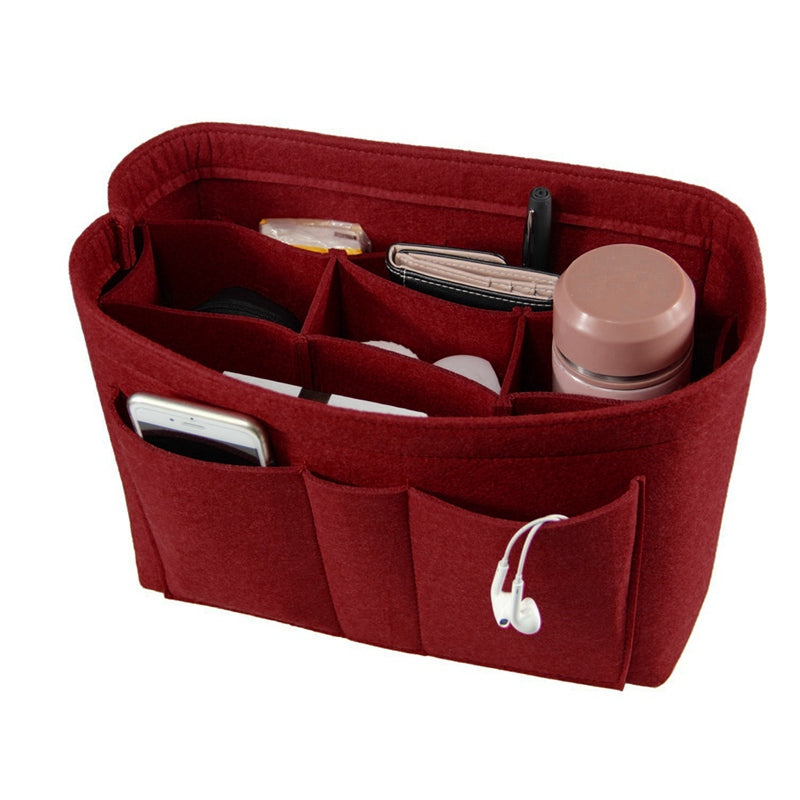 Portable Multi-Functional Felt Cosmetic Bags