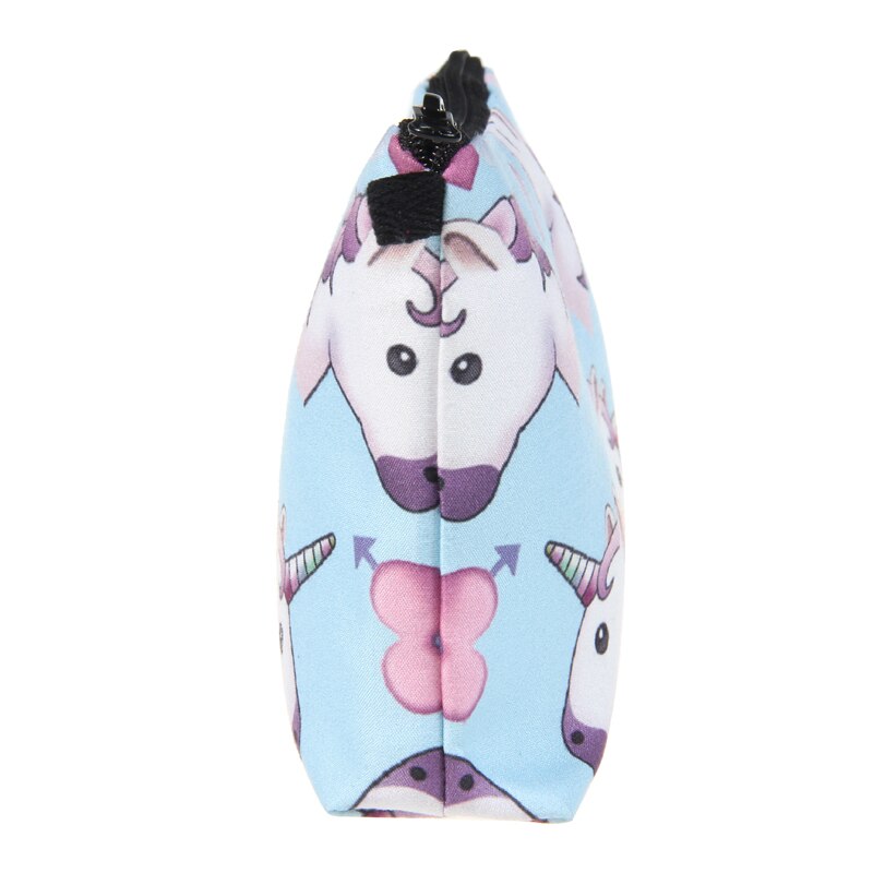 Unicorn / Heart Emoji Patterned Organizer Bag