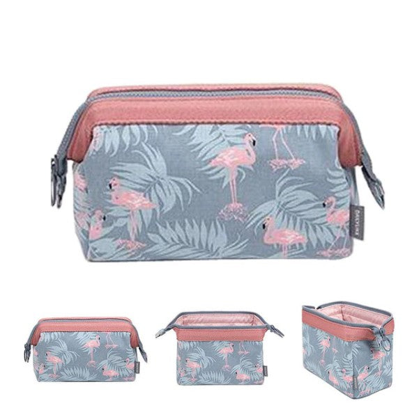 Multifunctional Printed Portable Cosmetic Bag