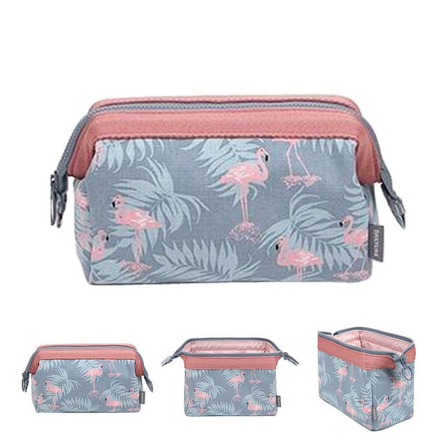 Multifunctional Printed Portable Cosmetic Bag