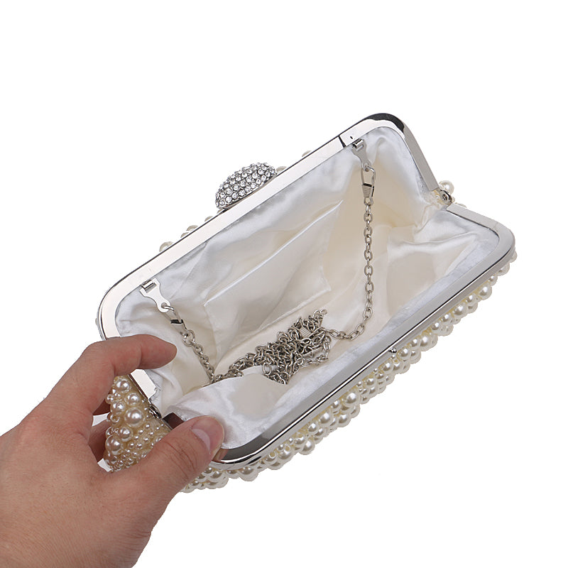 Pearl Beaded Evening Bag