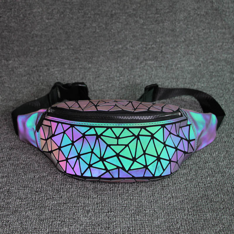 Mosaic Design Holographic Waist Bag