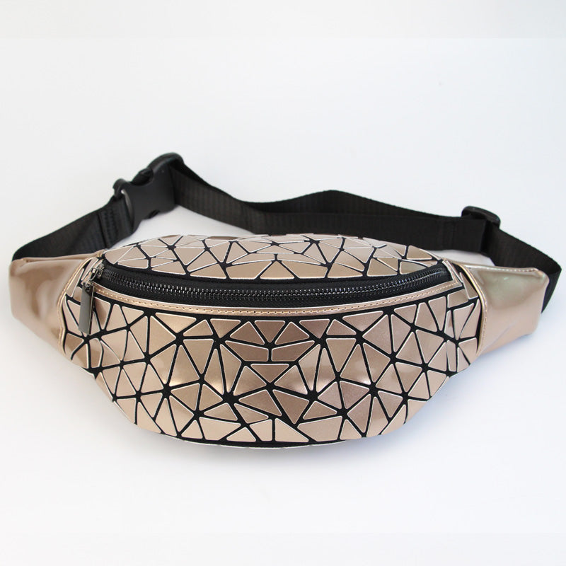 Mosaic Design Holographic Waist Bag