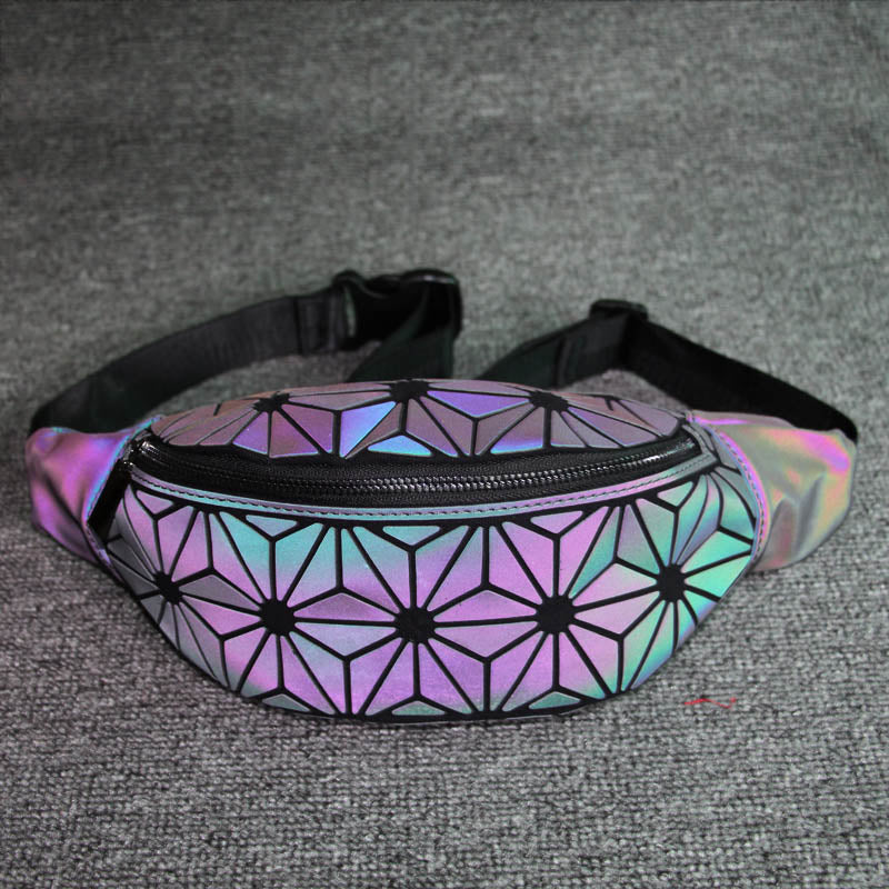 Mosaic Design Holographic Waist Bag