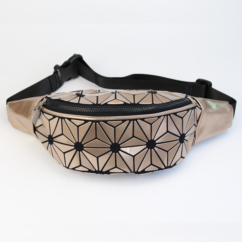 Mosaic Design Holographic Waist Bag
