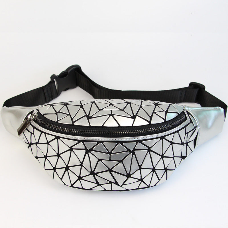 Mosaic Design Holographic Waist Bag