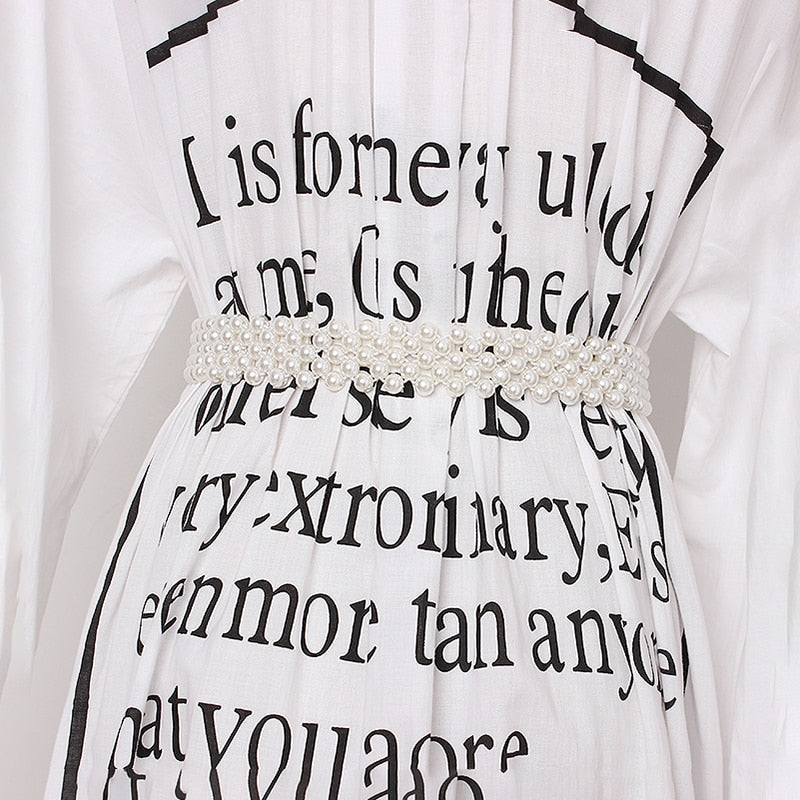 Beaded Elastic Belt Waist Bag