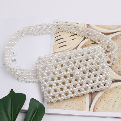 Beaded Elastic Belt Waist Bag