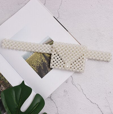 Beaded Elastic Belt Waist Bag