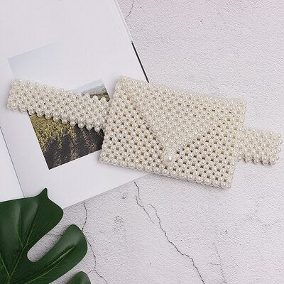 Beaded Elastic Belt Waist Bag
