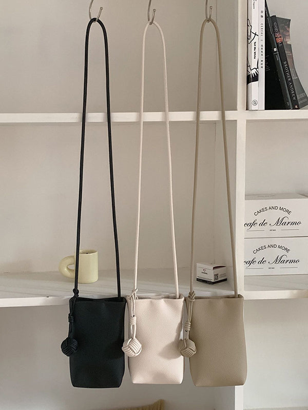 Solid Color Split-Joint Mini Handbags Crossbody Bags Bags