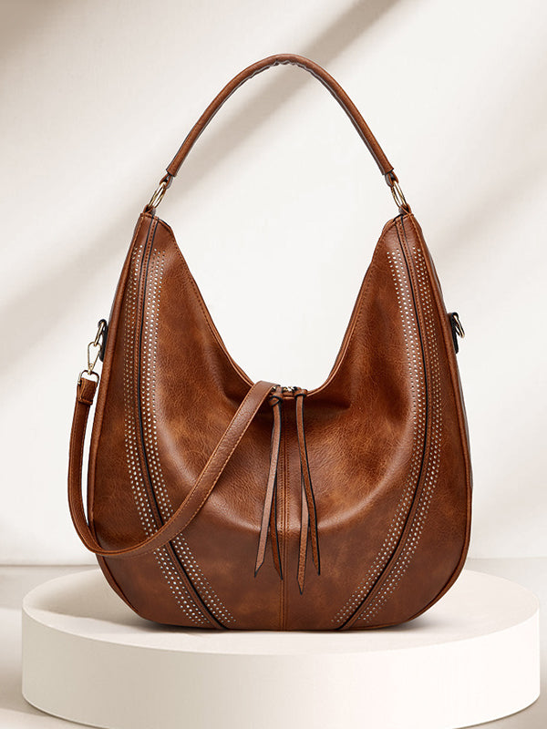 2 Pcs Pockets Zipper Handbags