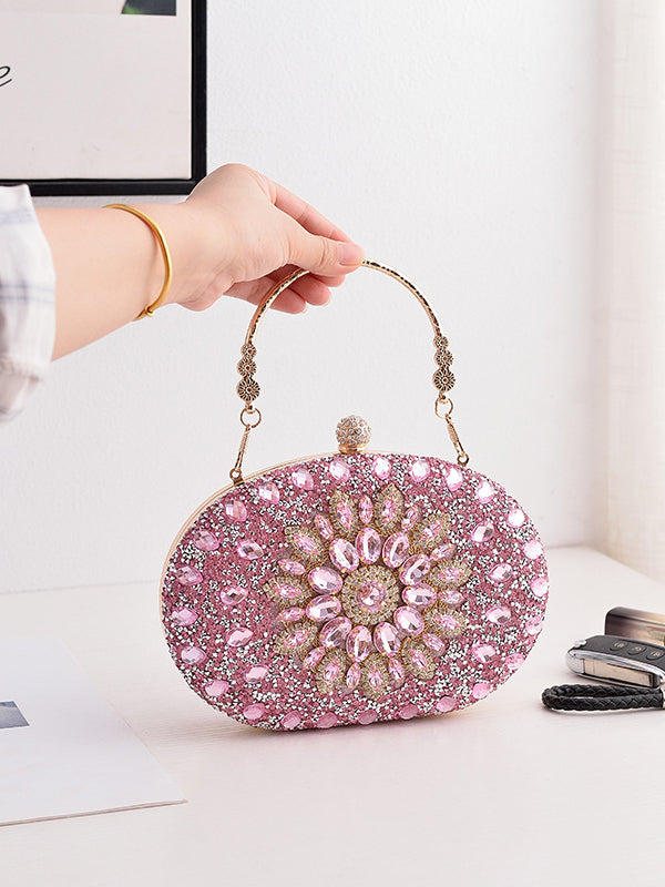 Geometric Shiny Split-Joint Handbags Bags Accessories Bags