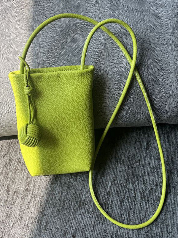 Solid Color Split-Joint Mini Handbags Crossbody Bags Bags