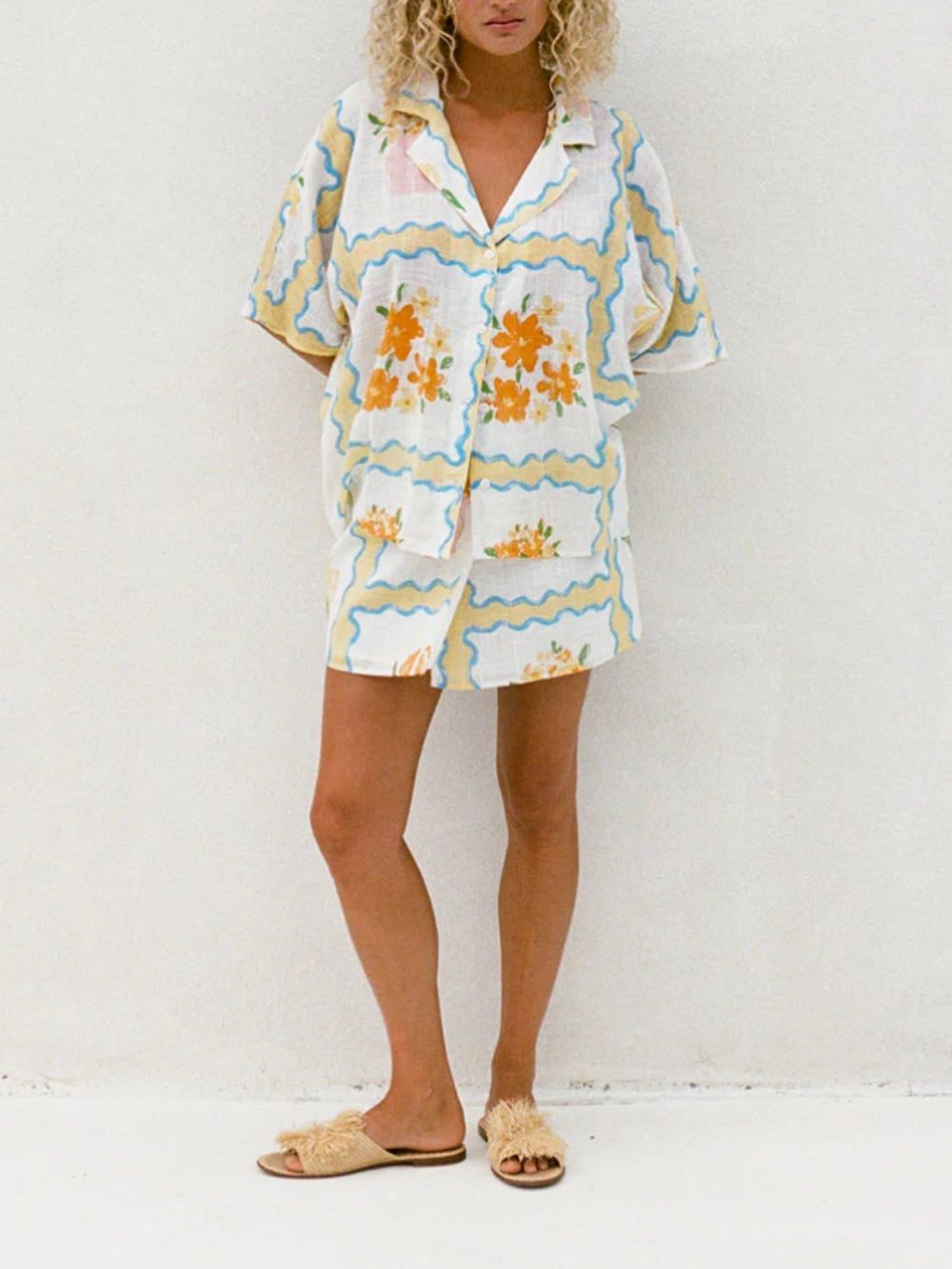 Irregular Printed Skirt Sets