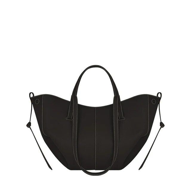 Elegant Large Leather Shoulder Bag