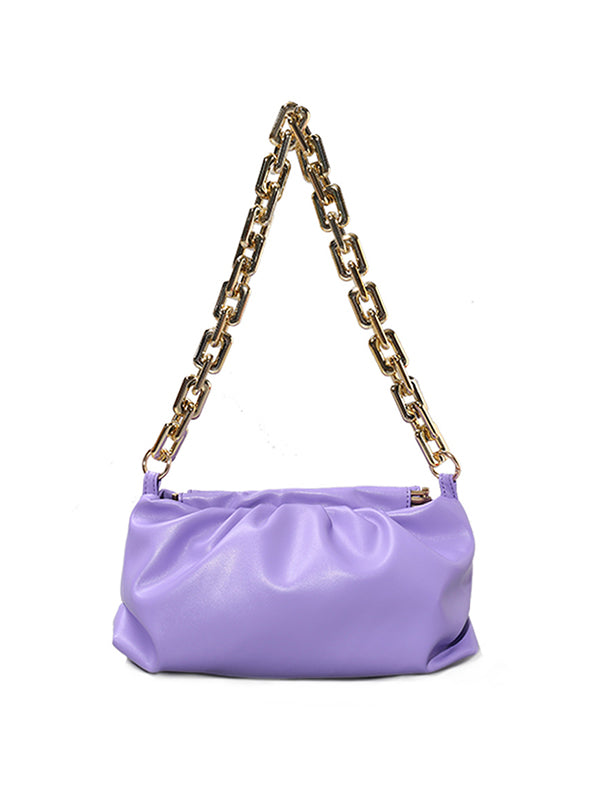 Chains Pleated Split-Joint Handbags Bags