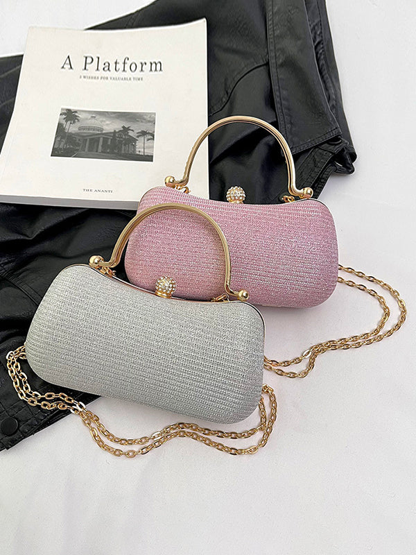 Chains Geometric Shiny Handbags Crossbody Bags Bags